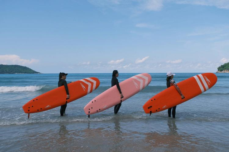 大型海滩冲浪比赛，浪花中的青春激情的简单介绍